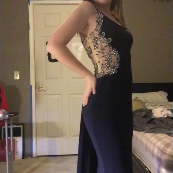 navy prom dress - Picture 1 of 5